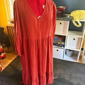 Size xl orange dress old